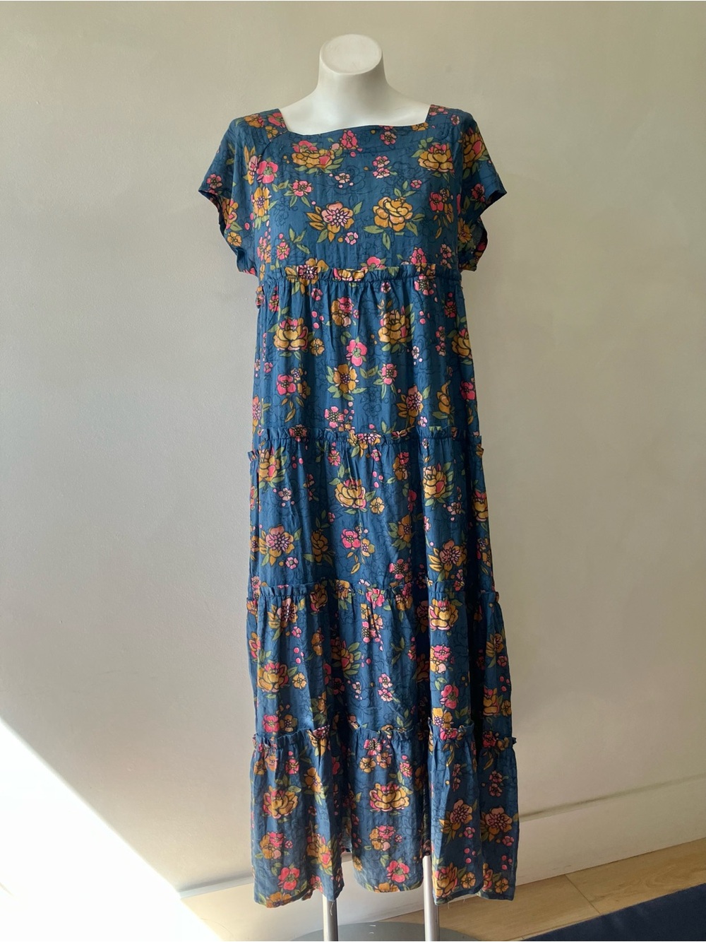 Natural Life | Berkeley Floral Tiered Square Neck Maxi Dress - Picture 2 of 8